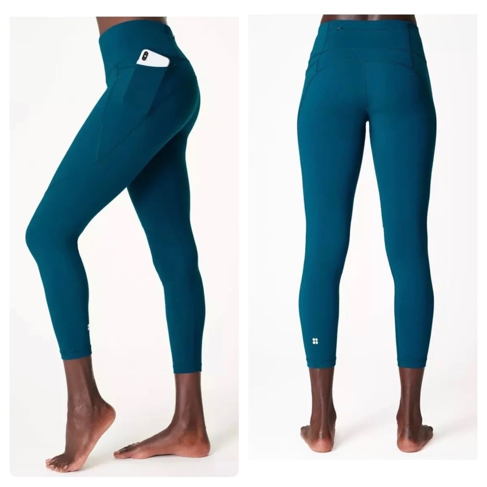 Sweaty Betty Teal The Power Legging 7/8 Length- XS